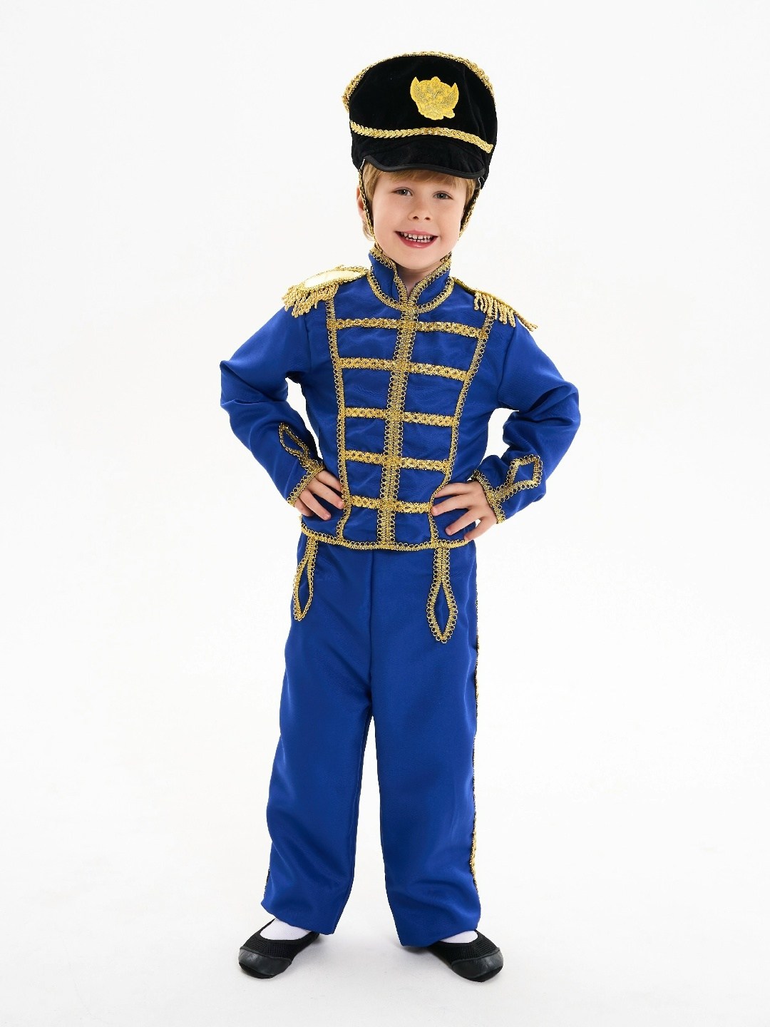 карнавалия гусар костюм,детский костюм гусар с саблей синий,костюм карнавальный гусар,костюм гусара для мальчика,костюм гусар с саблей (синий)