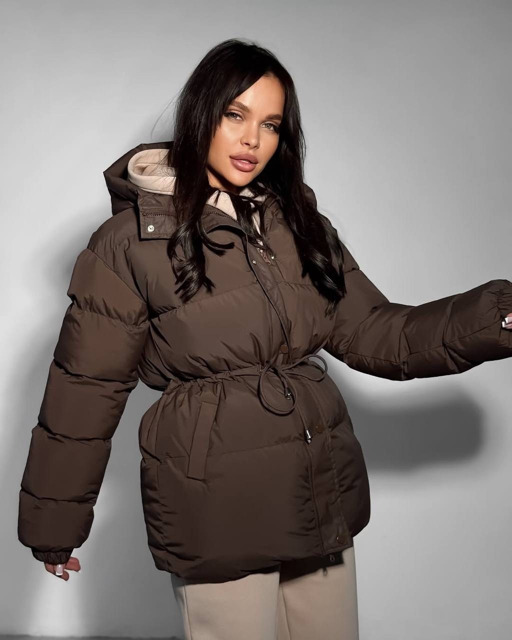 куртка зимняя женская,женская куртка,куртка с поясом,куртка с поясом женская,куртка зимняя