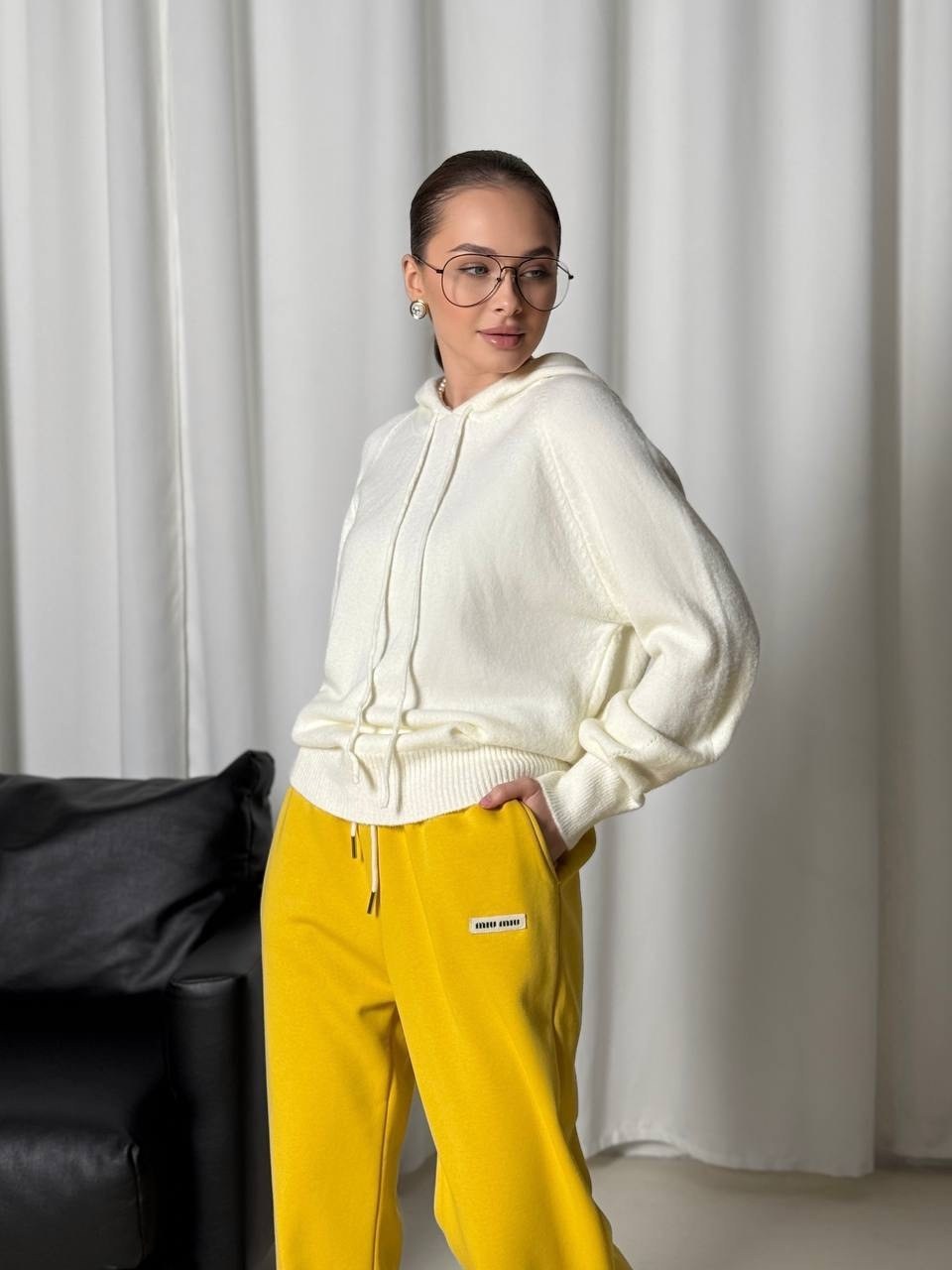 брюки жёлтые,трикотажные брюки,вязаные брюки,спортивные костюмы,костюм женский