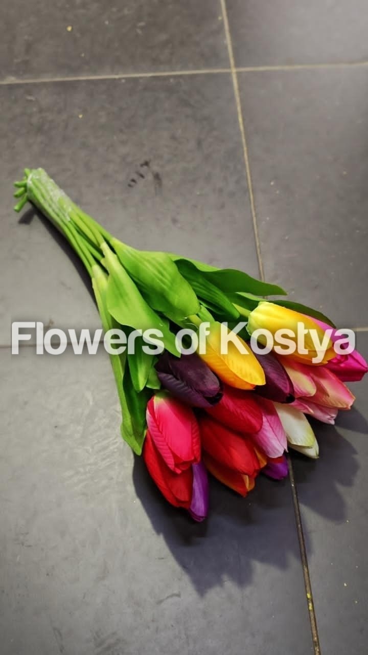 тюльпаны искусственные,цветок искусственный тюльпаны,тюльпаны искусственные букет,тюльпаны силиконовые,букет тюльпан