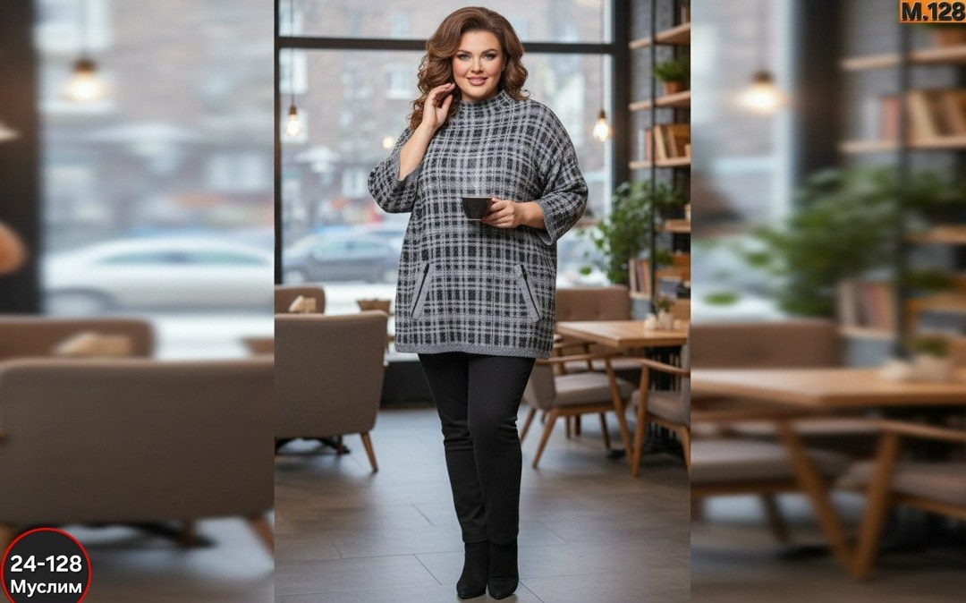 туника теплая большие размеры,женская кофта,туника больших размеров тёплая,туника женская,женская блуза