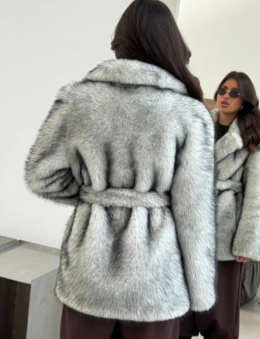 шуба из экомеха premium под песец короткая oksana utova brand,шуба из экомеха premium под песец oksana utova brand,шуба короткая искусственная экошуба зимняя oksana utova brand,искусственная шуба,шуба