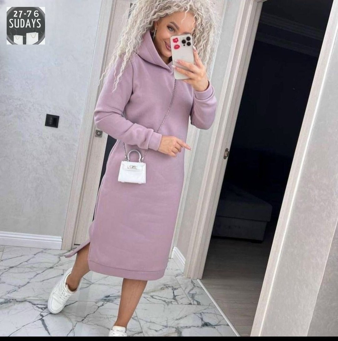 платье с капюшоном,теплое платье с капюшоном,платье-худи,платье спортивное женское с капюшоном,платье на флисе