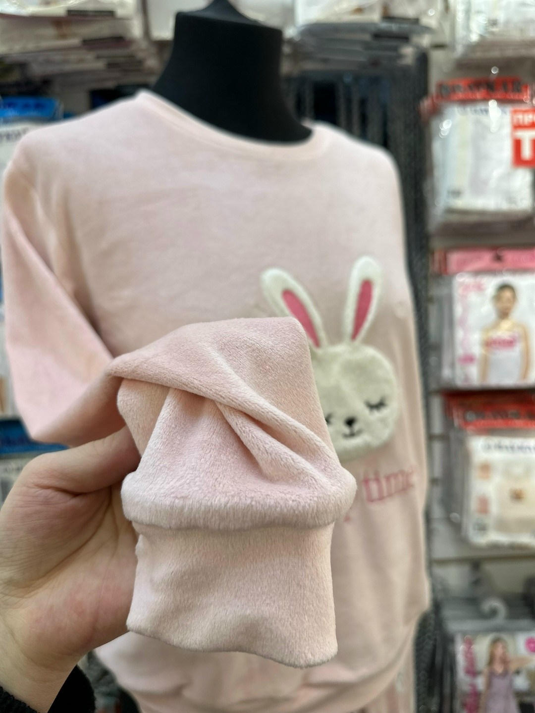 akbeniz женская флисовая пижама welsoft с манжетами 8453,комплект пижама,пижама костюм,флисовая пижама,пижама домашний костюм