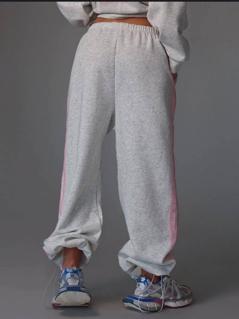 женские спортивные штаны,брюки спортивные оверсайз серый меланж 2much2much,спортивные штаны,спортивные брюки,брюки спортивные оверсайз серый меланж 2much2much 99136673