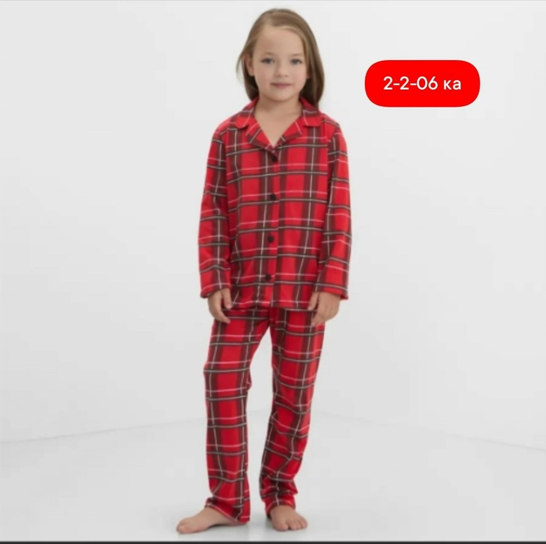 пижама со штанами в клетку,пижама детская kaftan,пижамы детские,пижама в клетку детская,пижама со штанами в клетку детская сима-ленд & kaftan