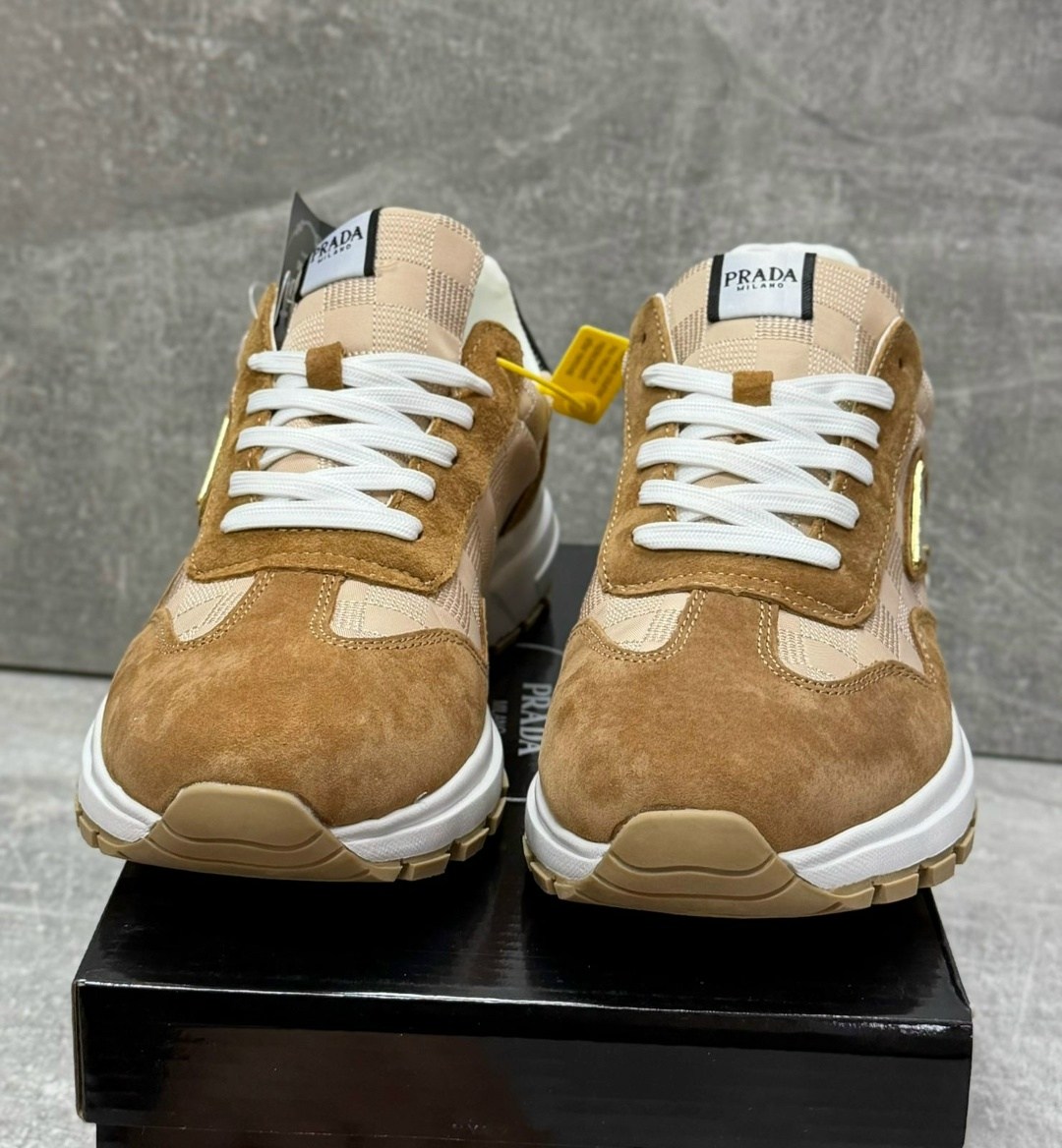 кроссовки prada,,мужские кроссовки prada,комбинированные кроссовки prada,кроссовки замшевые