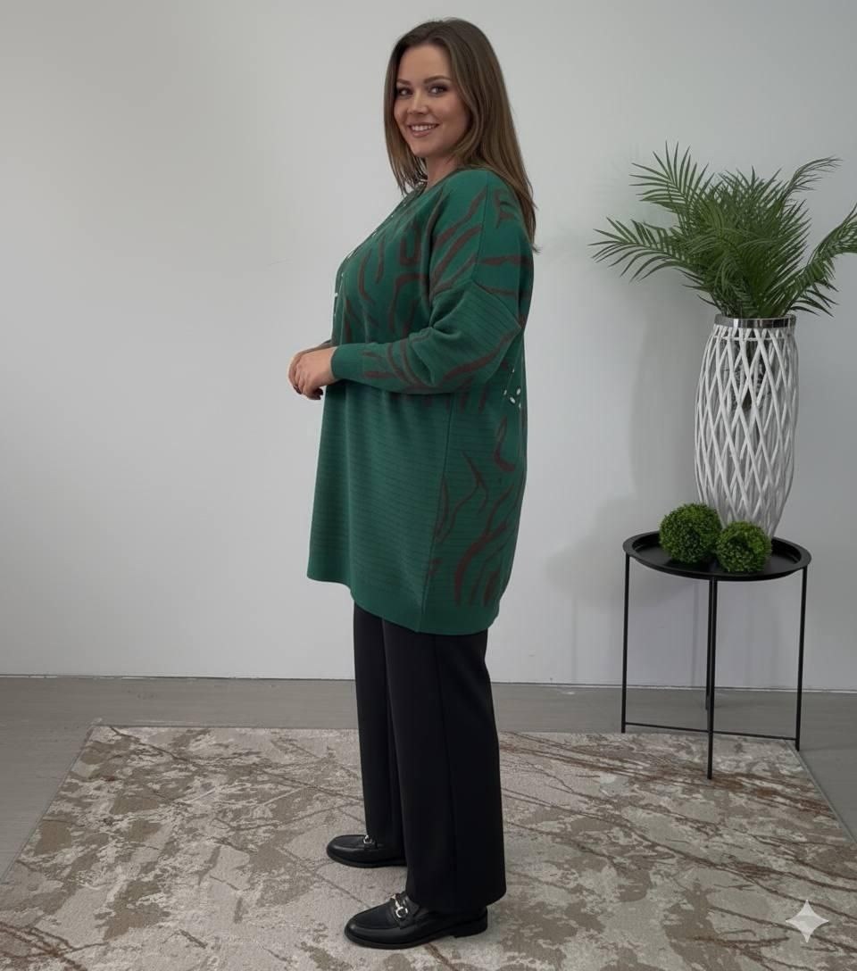 женская кофта,стильная кофта,женская туника,джемпер,кофта зеленая