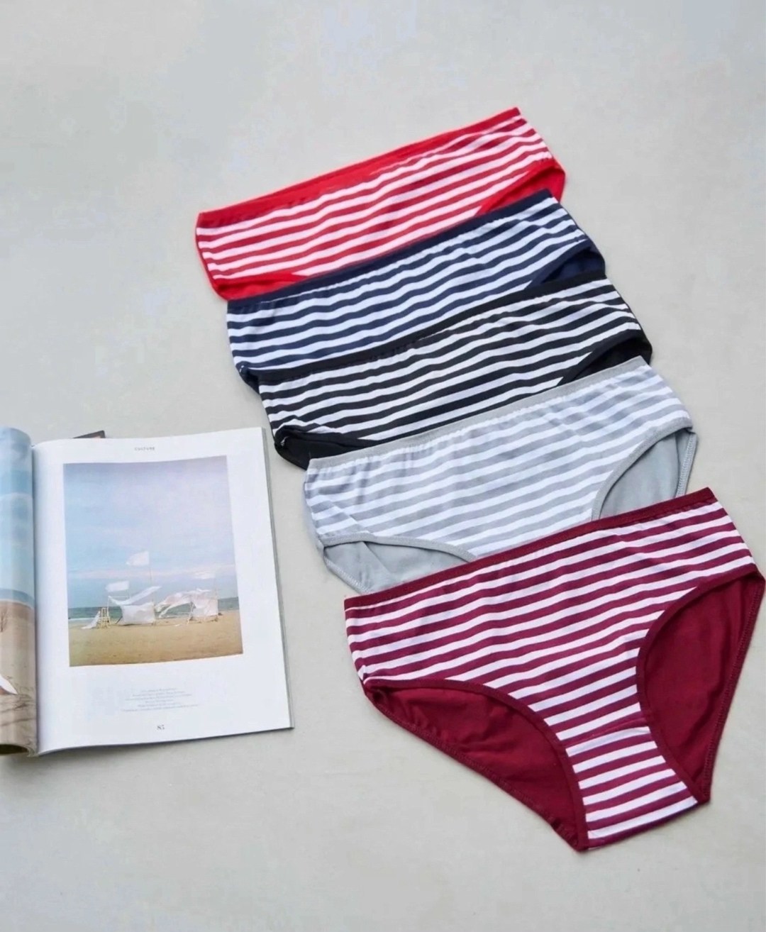 комплект трусов слипы,трусы в полоску женские,комплект трусов слипы nicoletta,полосатые трусы женские,комплект трусов женские