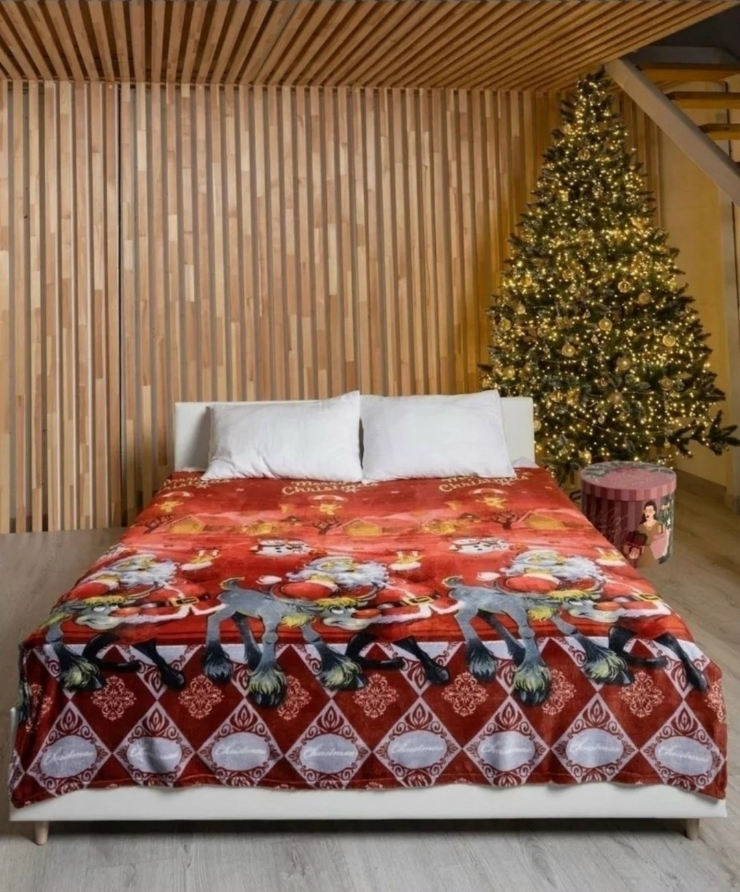 ткань новогодняя,бумага упаковочная новогодняя,новогодняя бумага,ткань с новогодним принтом,рогожка новогодняя