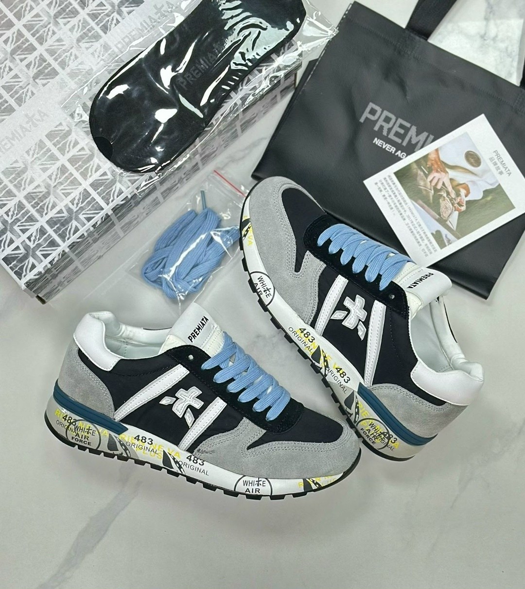 кроссовки premiata,кроссовки premiata мужские,,премиата кроссовки,комбинированные кроссовки premiata