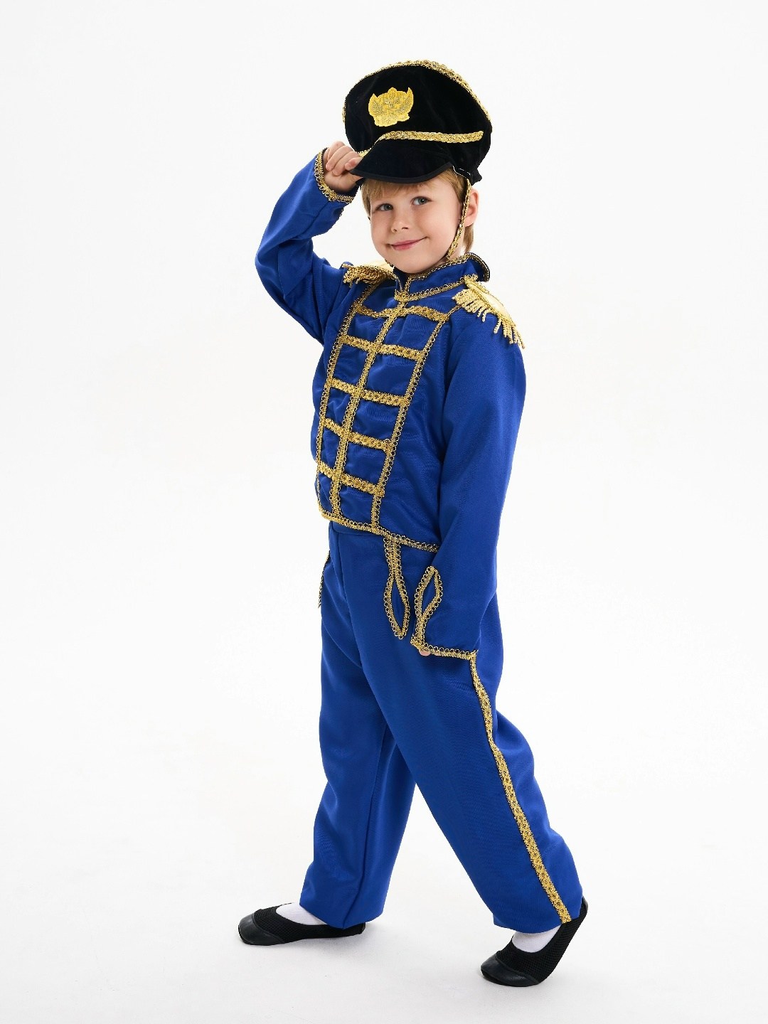 карнавалия гусар костюм,детский костюм гусар с саблей синий,костюм карнавальный гусар,костюм гусара для мальчика,костюм гусар с саблей (синий)