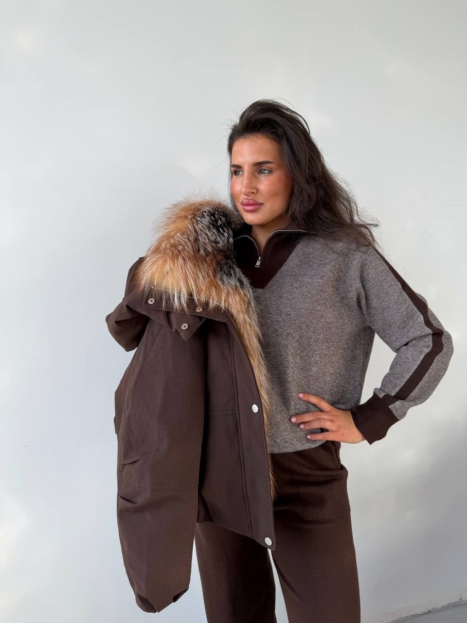 пуховики с натуральным мехом,стильные пуховики,зимние куртки,зимняя куртка с натуральным мехом,пуховик с мехом