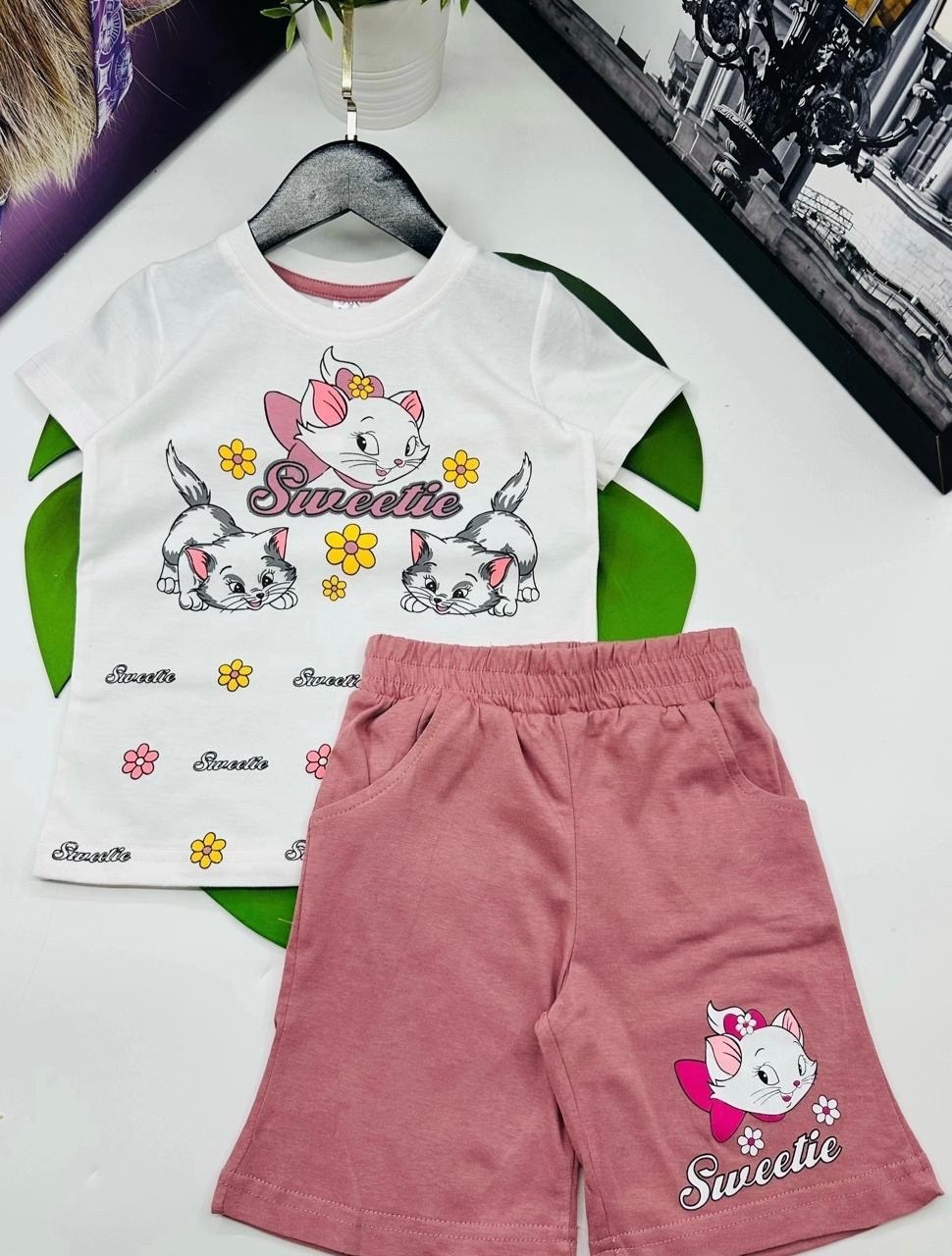 комплект футболка шорты,детский летний костюм,шорты для девочек,комплект одежды девочке,детские шорты