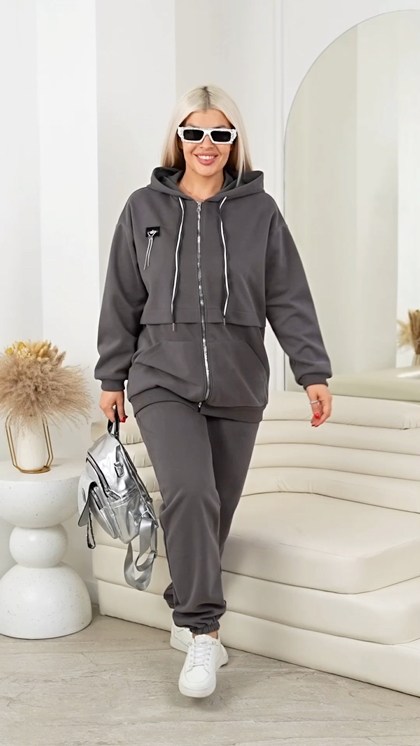серые спортивные костюмы больших размеров,женский спортивный костюм больших размеров,спортивный костюм больших размеров,спортивные костюмы женские на флисе батал,теплый спортивный костюм с капюшоном 4