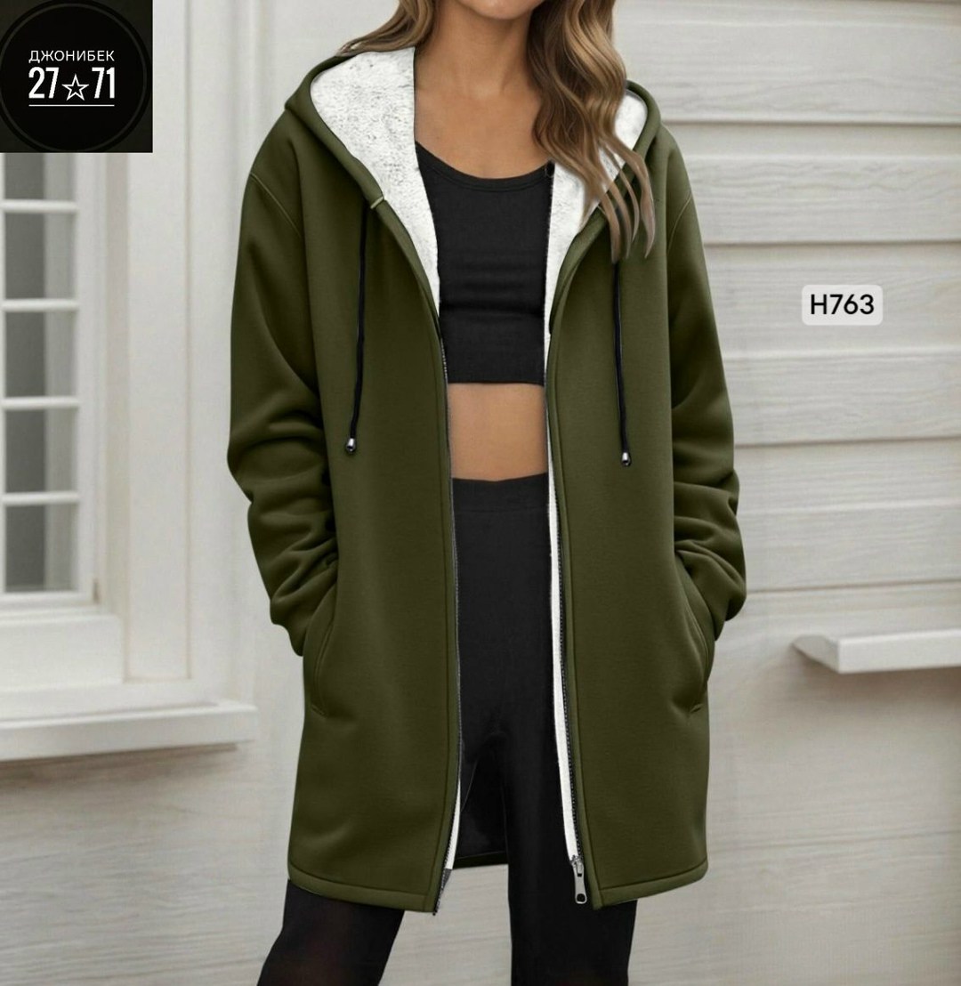 толстовка женская,длинная толстовка,теплое пальто,пальто с капюшоном,толстовка утепленная