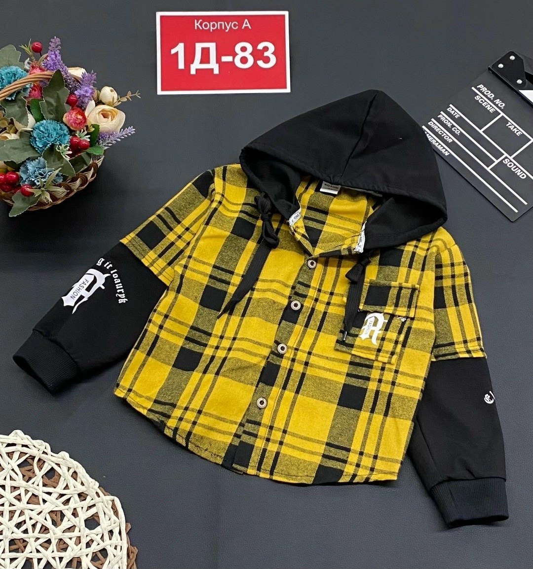 рубашка в клетку с капюшоном,рубашка с капюшоном,рубашка детская,детская рубашка в клетку,рубашка в клетку с капюшоном детская