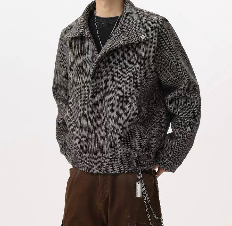 повседневная куртка,куртка модная,модная куртка мужская,куртка с воротником,твидовая куртка