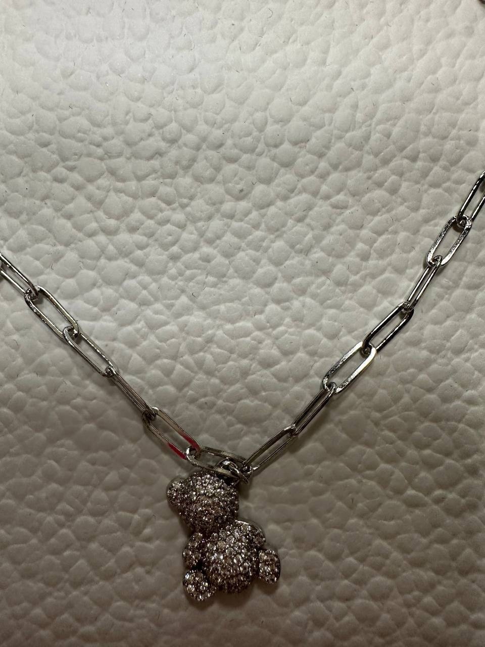 цепочка с подвесками,цепочки,колье с подвесками,ожерелье с подвесками,ожерелье с мишкой