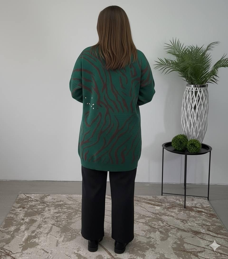 женская кофта,стильная кофта,женская туника,джемпер,кофта зеленая