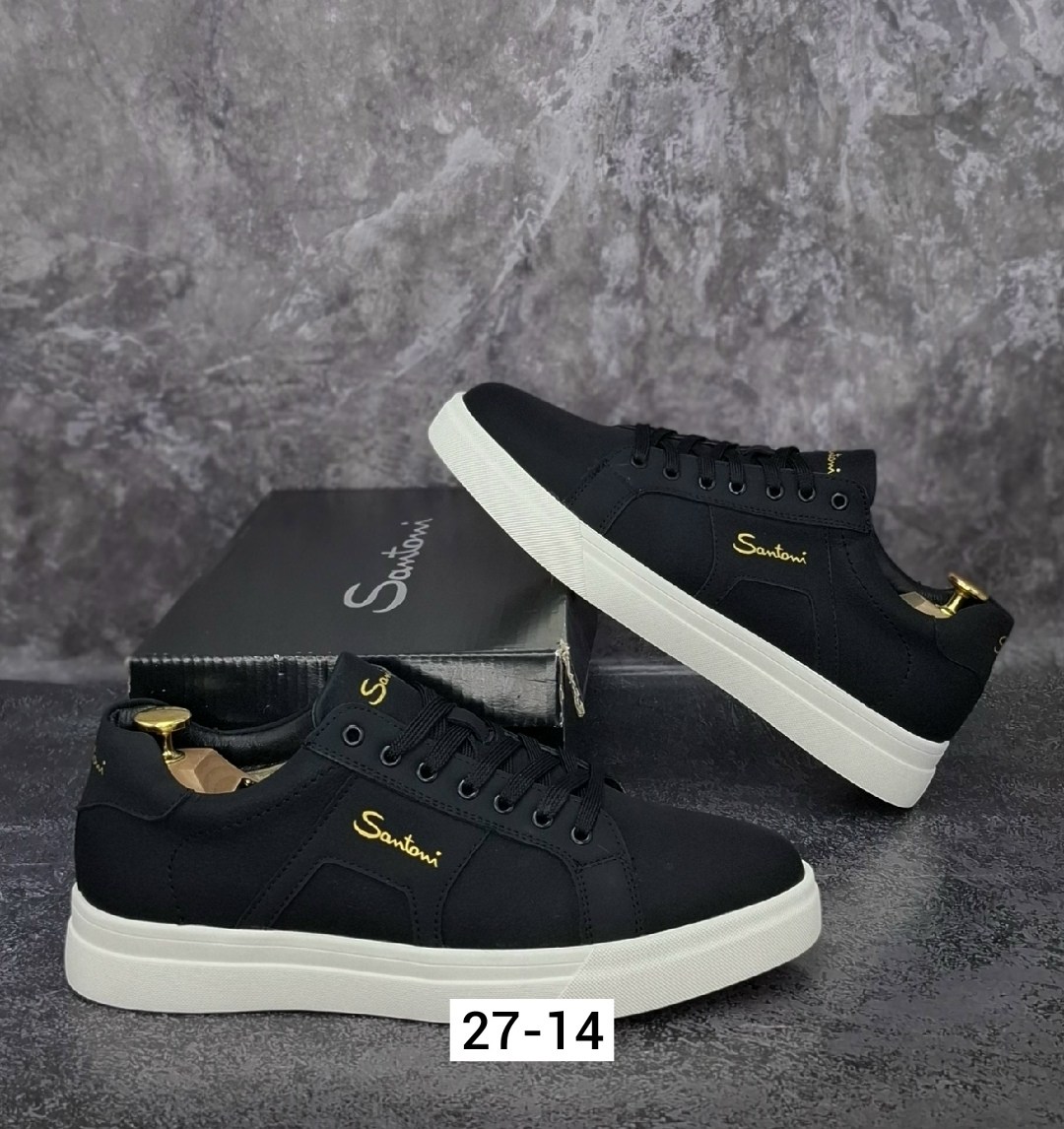 мужские кеды santoni,кеды мужские,мужская ,кеды мужские santoni черные,кеды для мужчин кожа