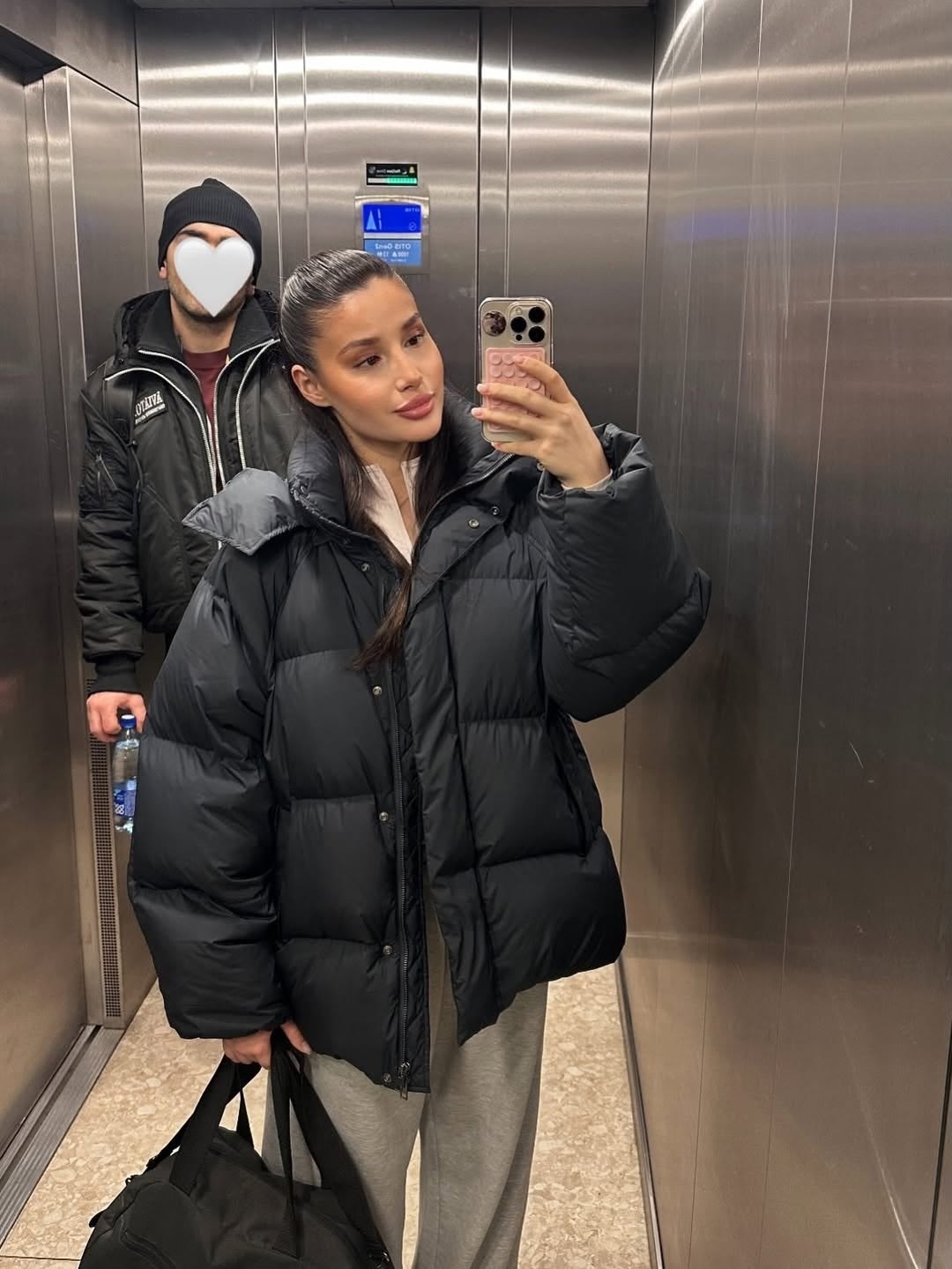 пуховик черный,оверсайз пуховик,пуховик,короткий пуховик,куртка пуховик