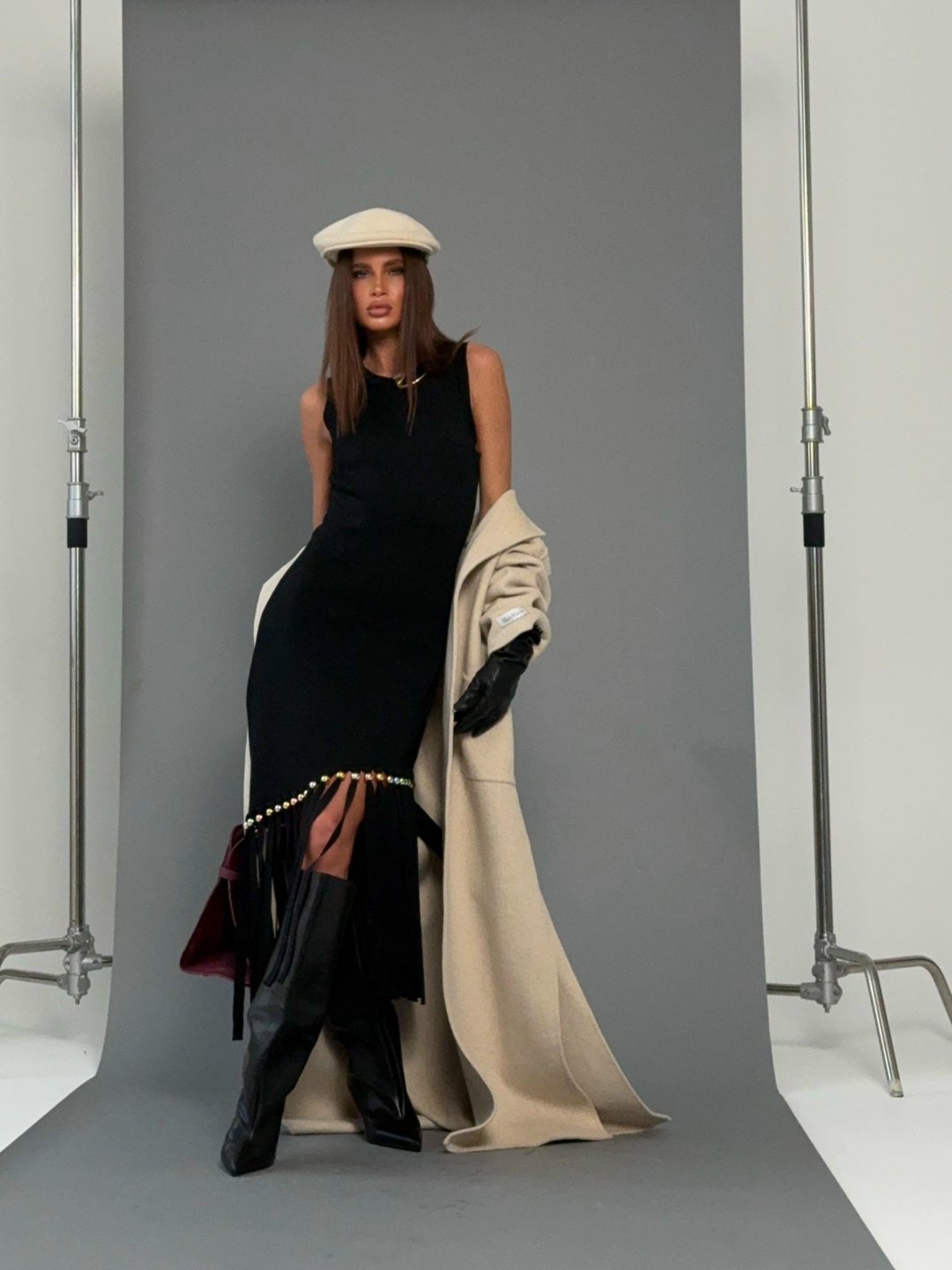 пальто с бахромой,модные образы,модные наряды,мода модная