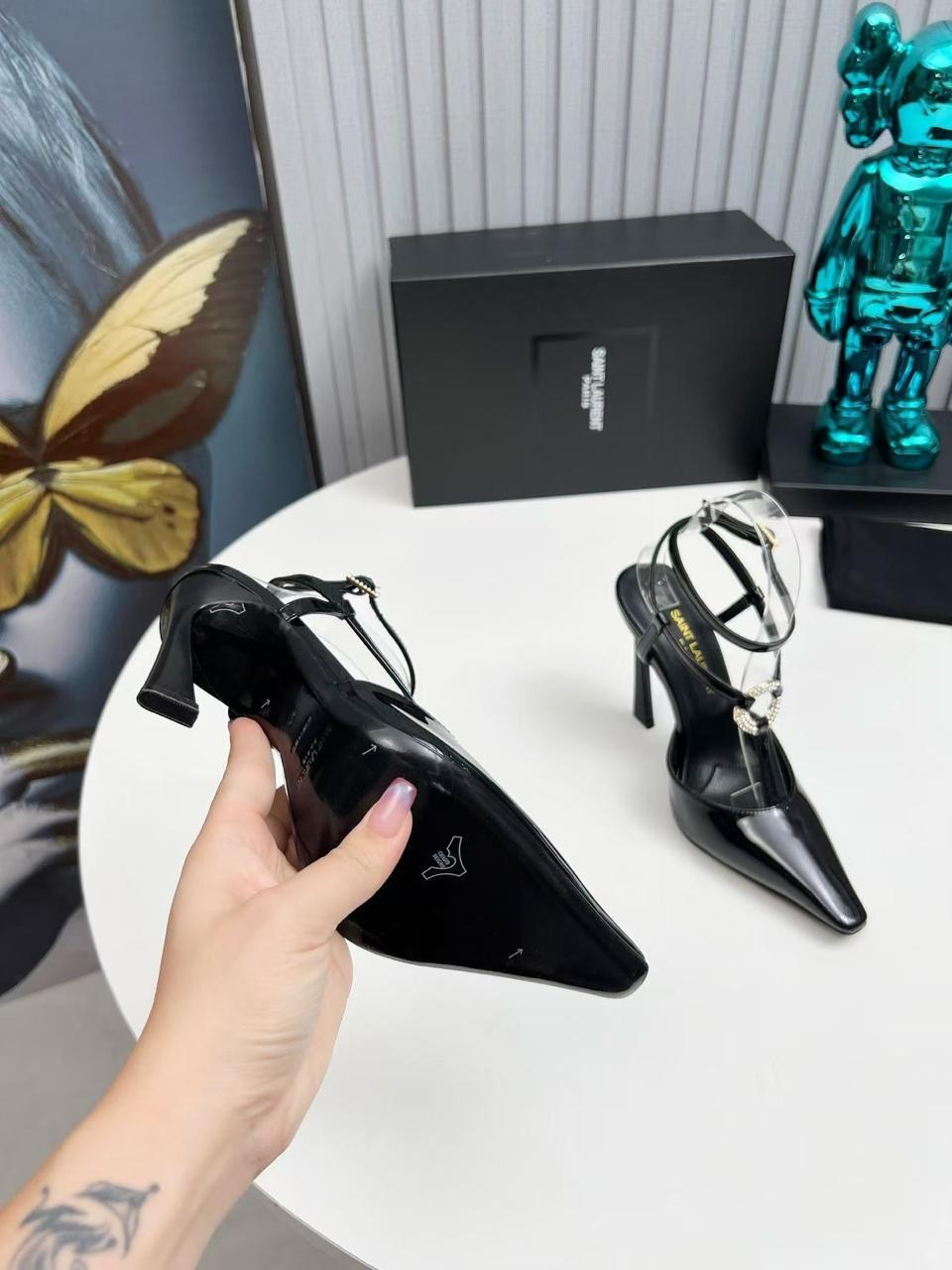 туфли saint laurent черный,saint laurent туфли,,yves saint laurent туфли,босоножки модные