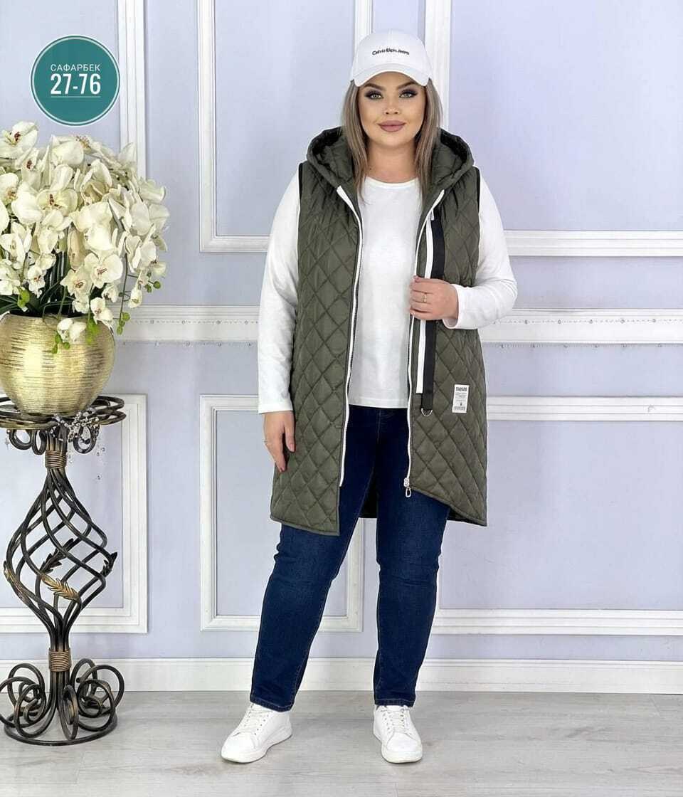 больших размеров,жилеты женские утепленные больших размеров,жилетка женская,жилет на синтепоне,жилет женский удлиненный