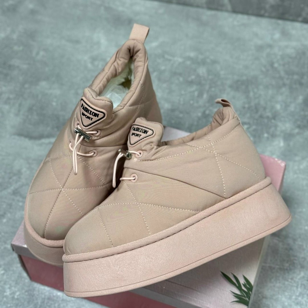 дутики женские,,дутики tendance aj1405-4-1 бежевый,дутики,дутики зимние