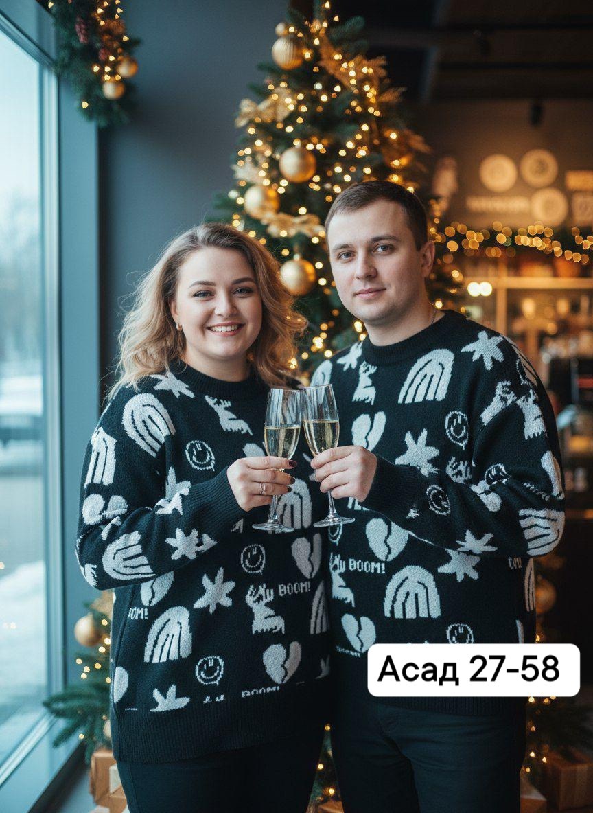 свитер новогодний,свитер plover wear на каждый день,свитер джемпер,парные свитера,свитер plover wear стиль