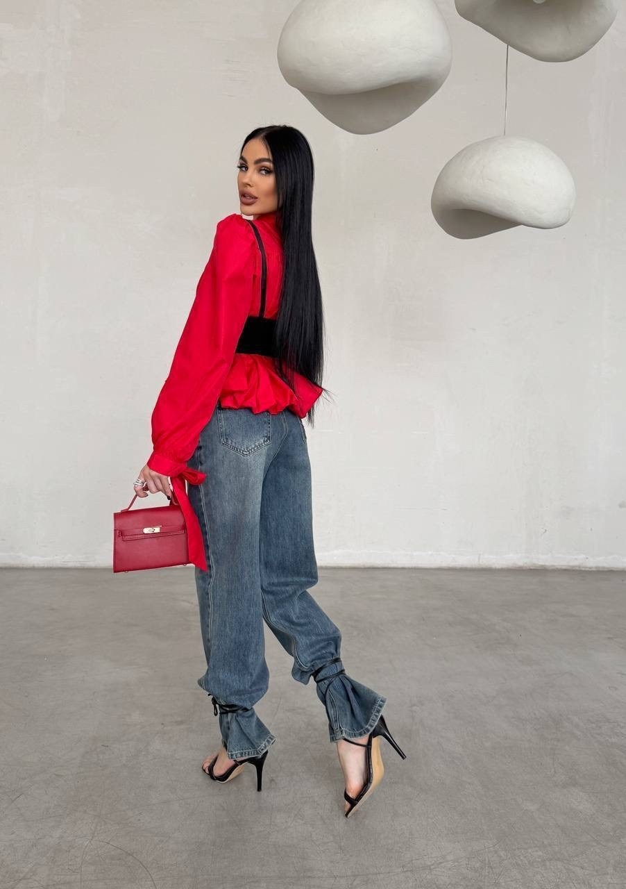 модные наряды,блуза с объемными рукавами,рубашка с корсетом,мода модная