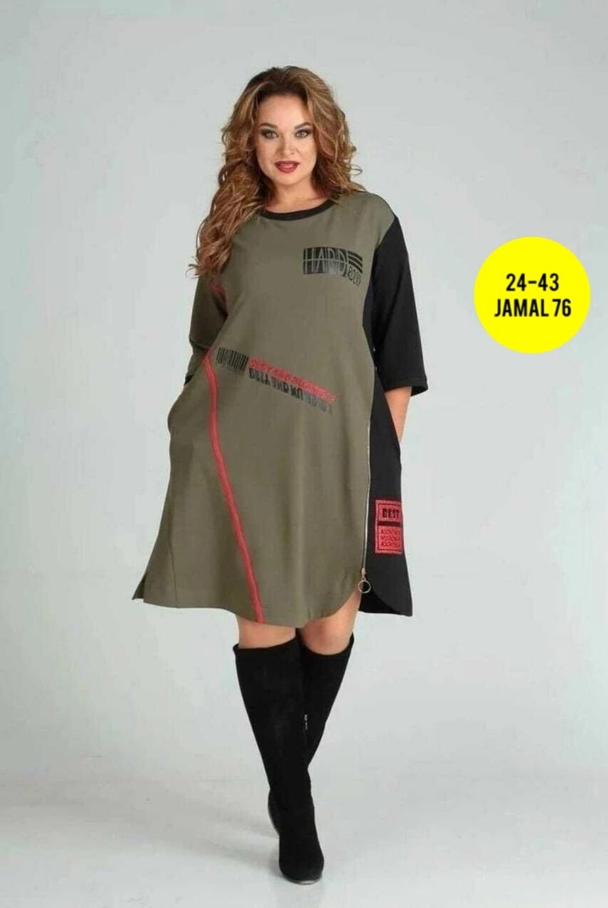 платье sandyna 13628 хаки,женское платье больших размеров,платье женская,стильная ,платье стильное