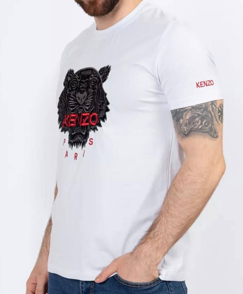 мужские футболки kenzo,футболка kenzo,футболка мужская белая,футболка кензо,хлопковая футболка kenzo