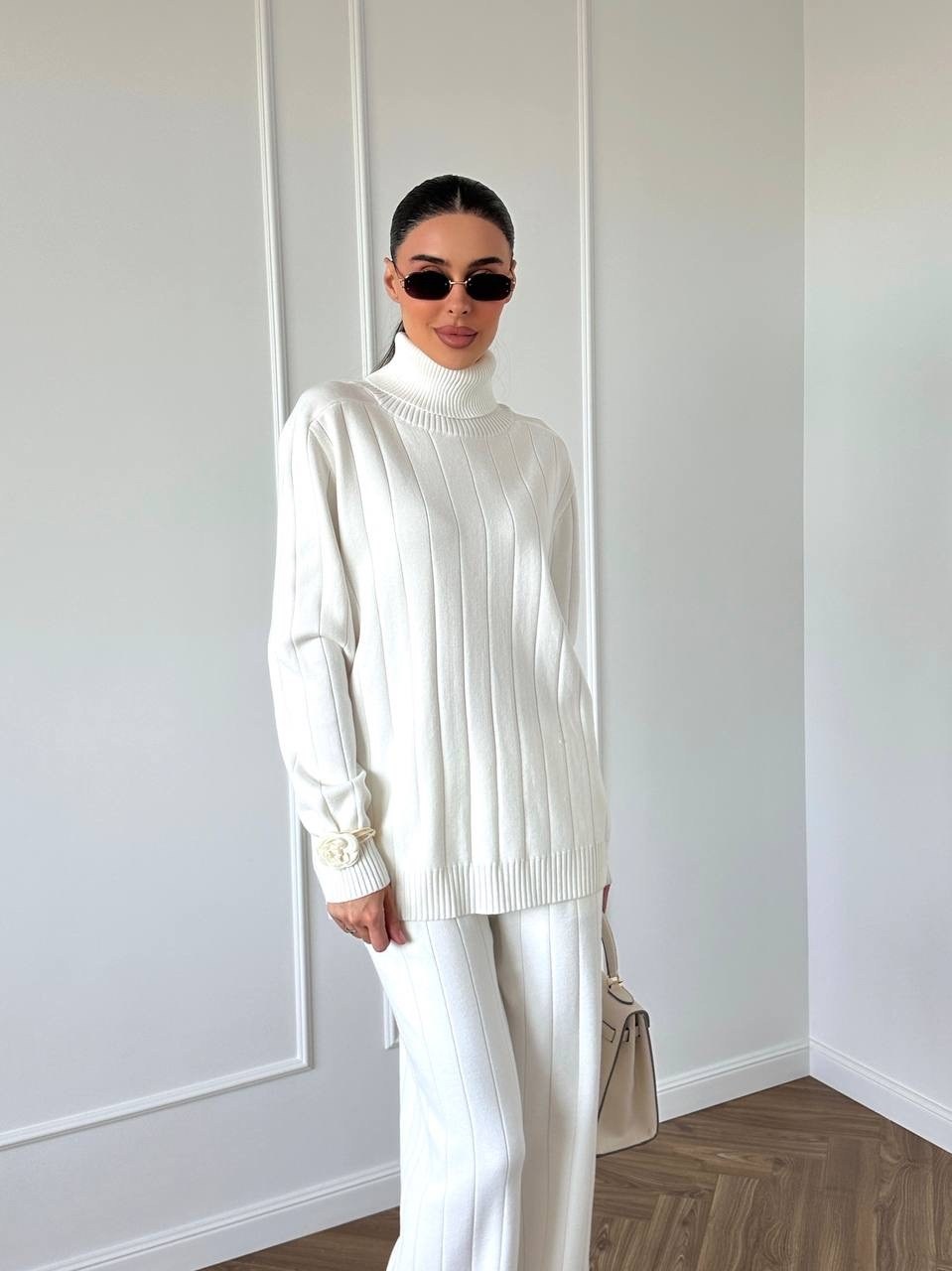 костюм вязаный теплый с брюками vievie цвет черный,костюм вязаный теплый с брюками vievie,трикотажные костюмы mario enzo,трикотажный костюм,костюм вязаный теплый с брюками vievie 257381484