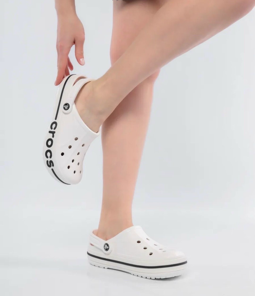 шлепанцы крокс белые,crocs сабо,сабо crocs bayaband,кроксы,кроксы женские