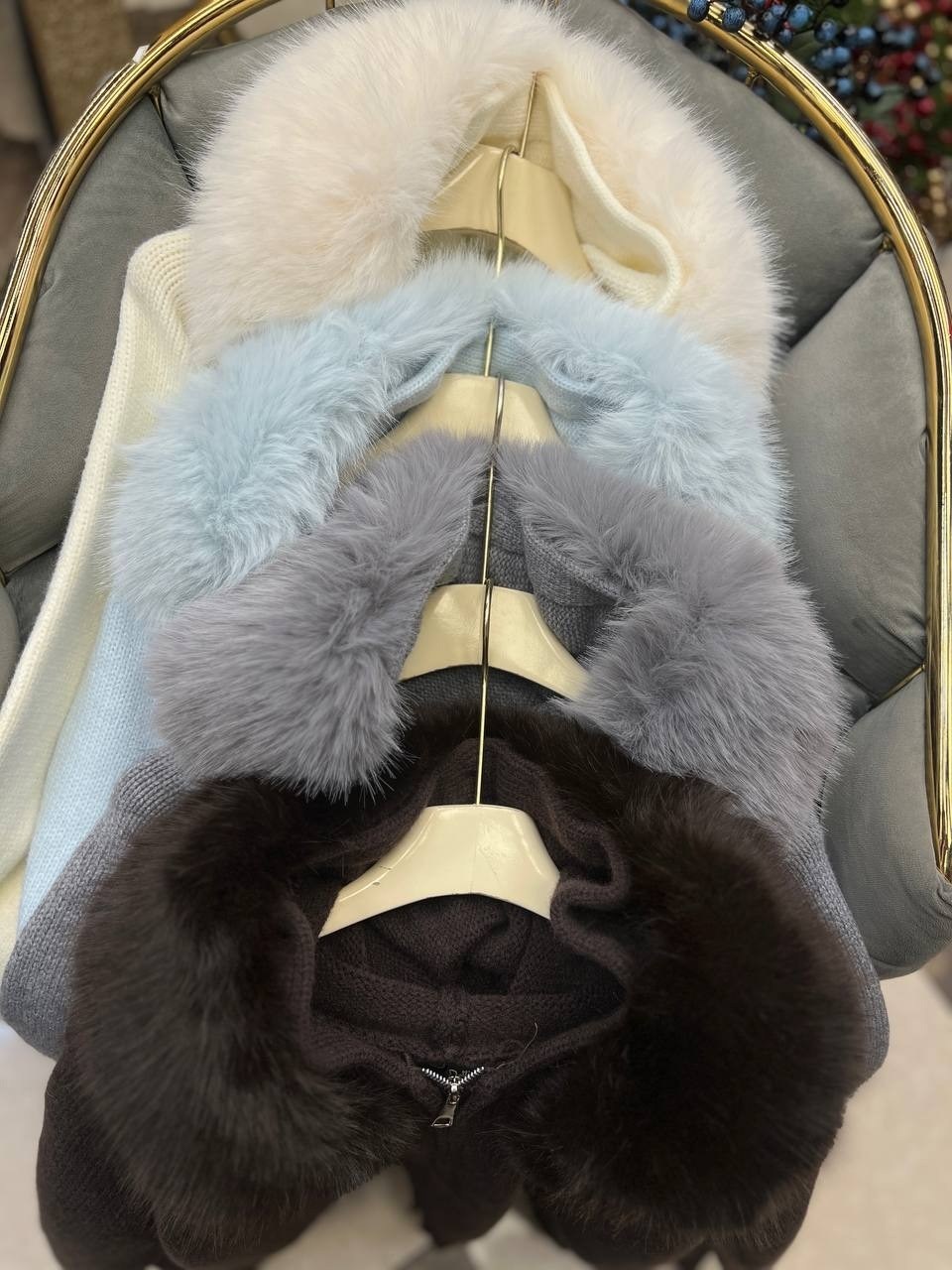 женский вязаный кардиган с капюшоном, свободный меховой воротник, однотонное пальто, дизайн на молнии,женский кашемировый кардиган свитер с капюшоном верхняя,женский кашемировый кардиган с капюшоном,к