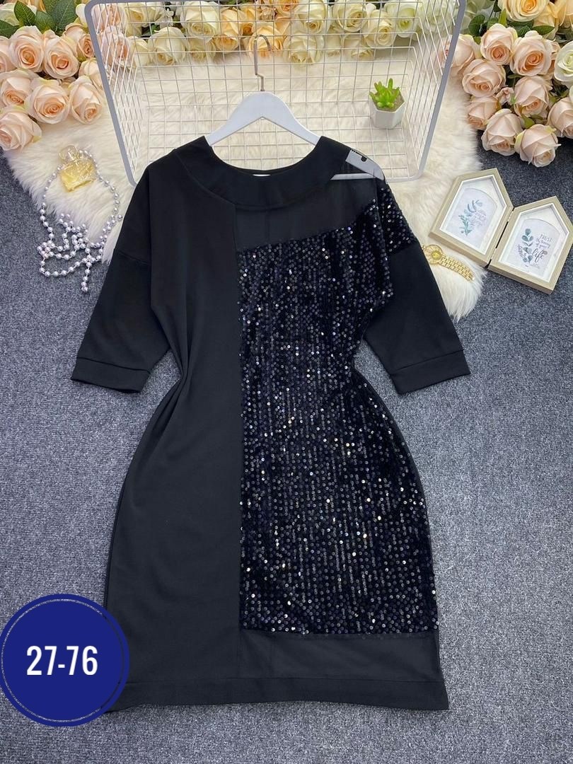 платье женское праздничное с пайетками нарядное by raheem,платье с пайетками,женское платье,платье женское праздничное с пайетками нарядное by raheem цвет черный,новогодние платья с пайетками больших
