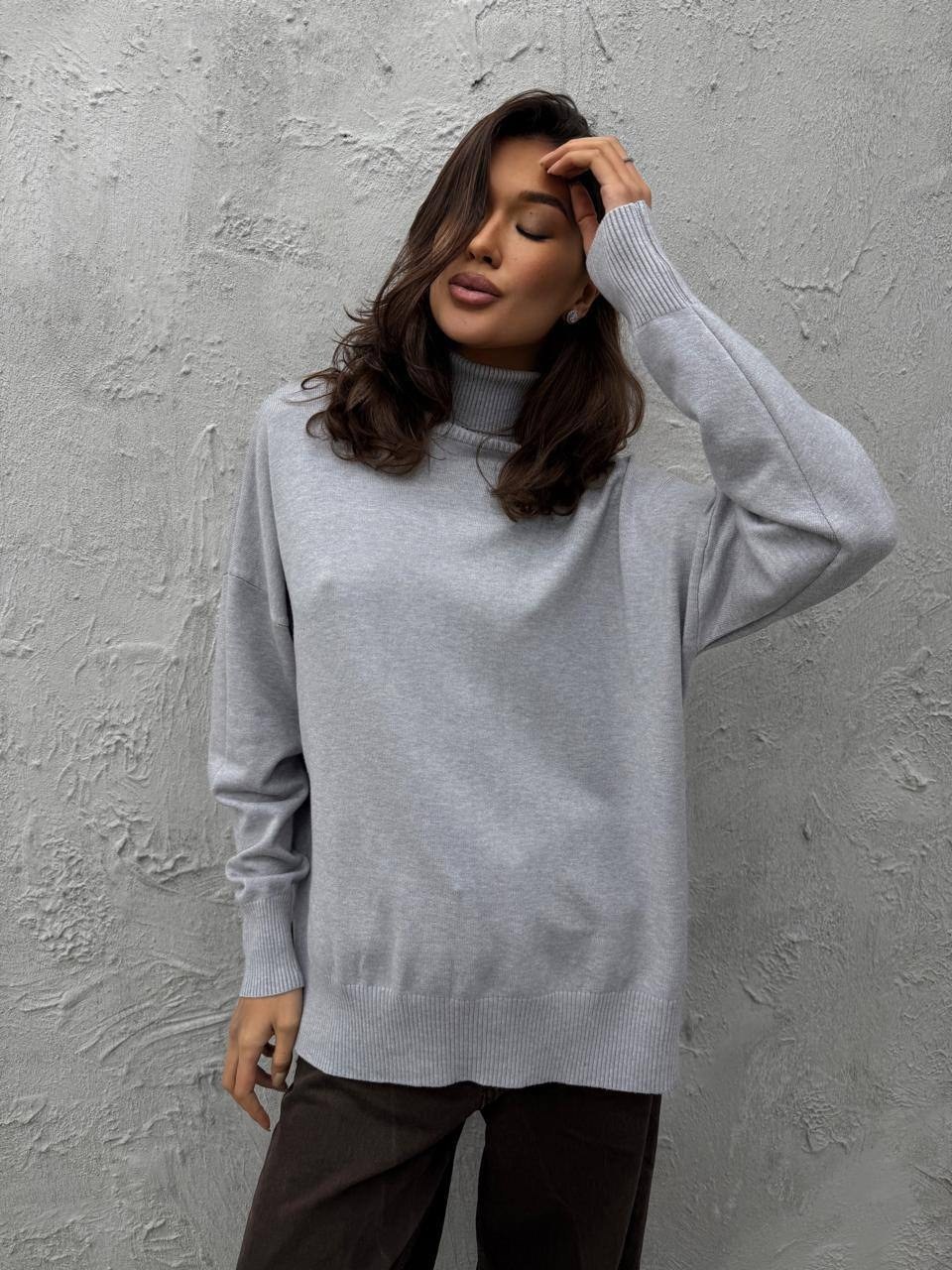свитер с горлом оверсайз idp clo 256807230,свитер оверсайз джемпер,свитер оверсайз с высоким воротом,свитер с высоким воротом,свитер оверсайз с высоким воротником