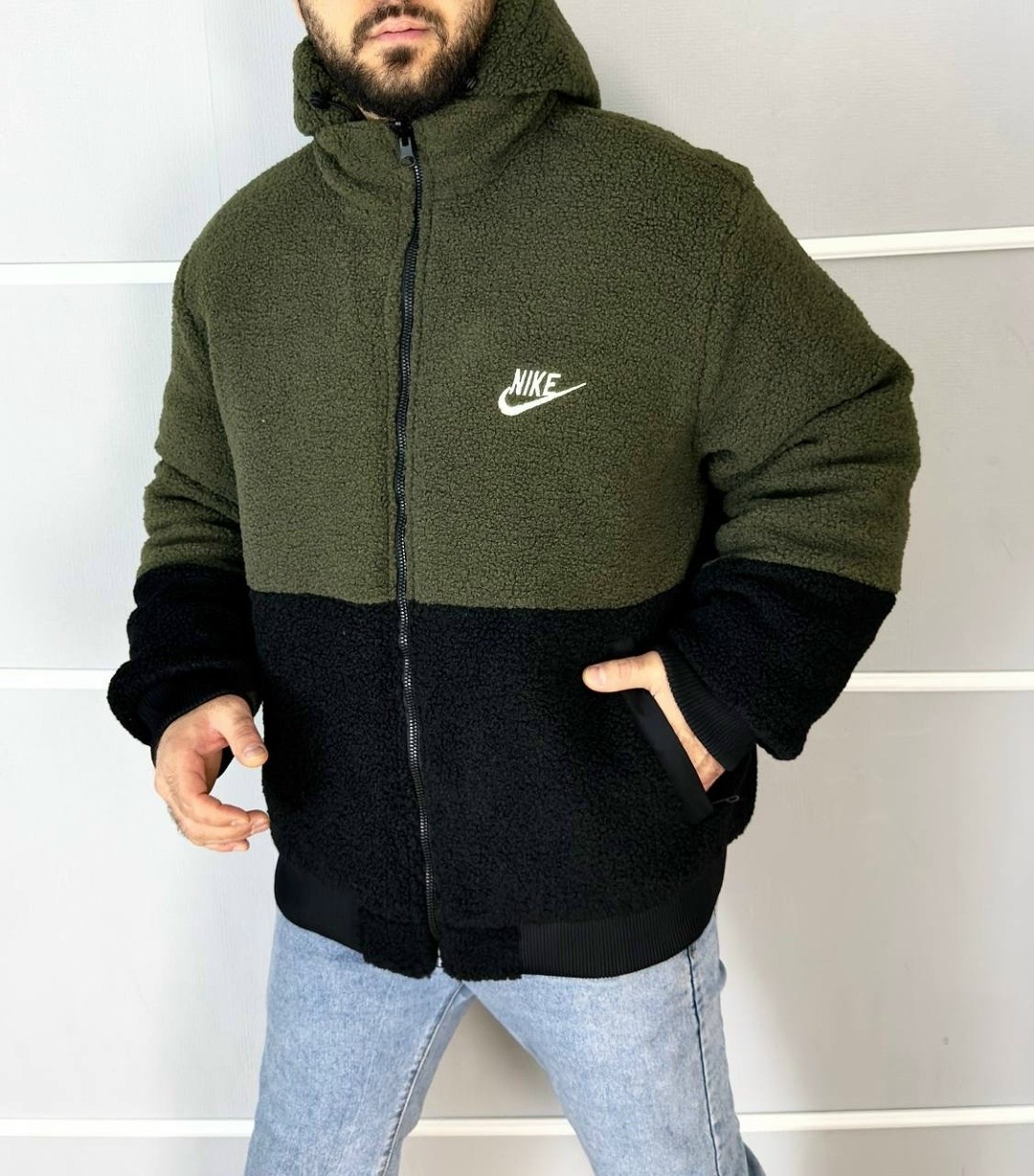 куртка nike барашек,найк двухсторонняя куртка nike барашек,куртка nike барашка двухсторонняя,зимняя куртка,плюшевая куртка nike
