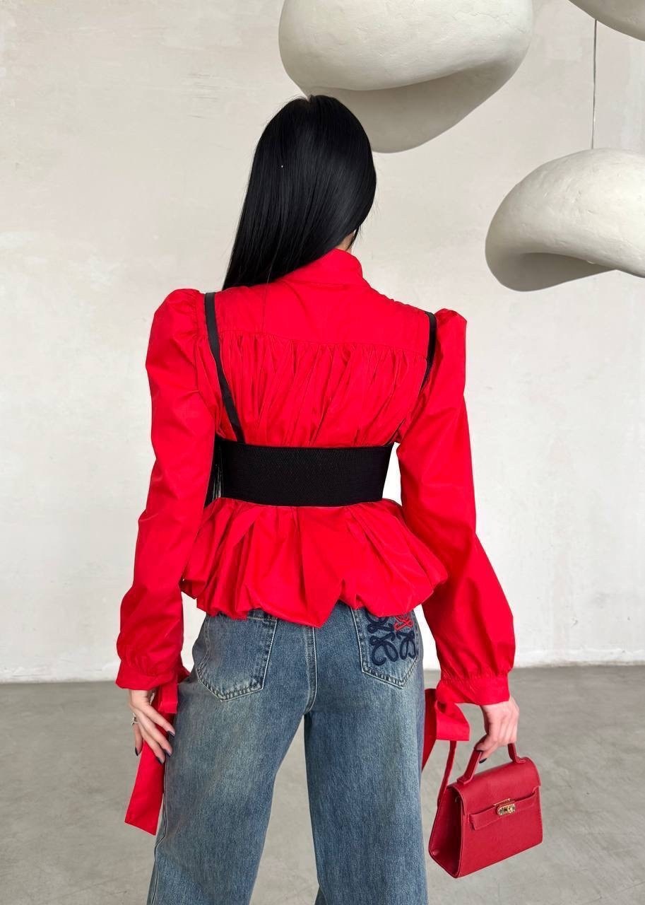 модные наряды,блуза с объемными рукавами,рубашка с корсетом,мода модная