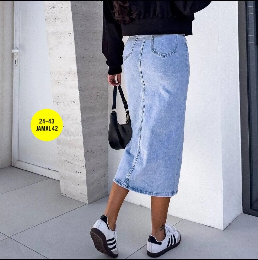 юбка джинсовая миди с разрезам,юбка стильная,длинная джинсовая юбка,юбка джинс,юбка джинсовая