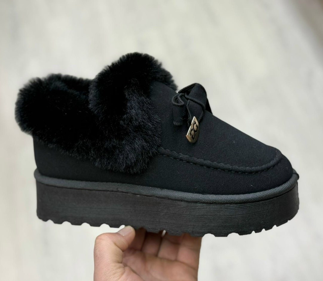 женские угги,,угги замш,угги зимние укороченные на платформе с мехом veravl 285165322,зимняя женская