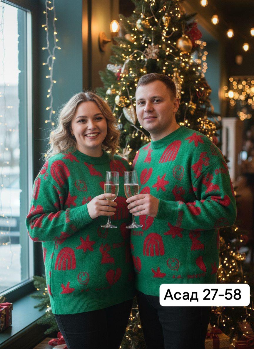 свитер новогодний,свитер plover wear на каждый день,свитер джемпер,парные свитера,свитер plover wear стиль