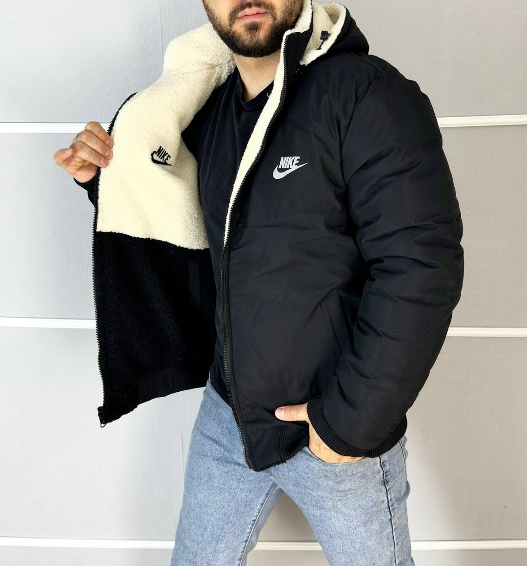куртка nike барашек,найк двухсторонняя куртка nike барашек,куртка nike барашка двухсторонняя,зимняя куртка,плюшевая куртка nike