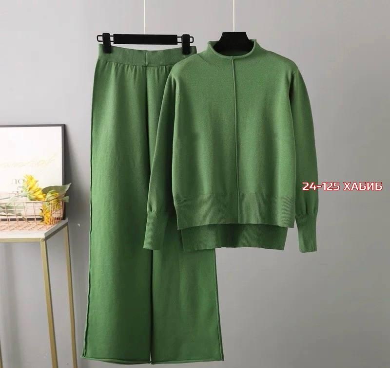 свитер с широкими штанинами,трикотажные костюмы,трикотажные костюмы женские,повседневный трикотажный костюм,женский трикотажный костюм из двух предметов