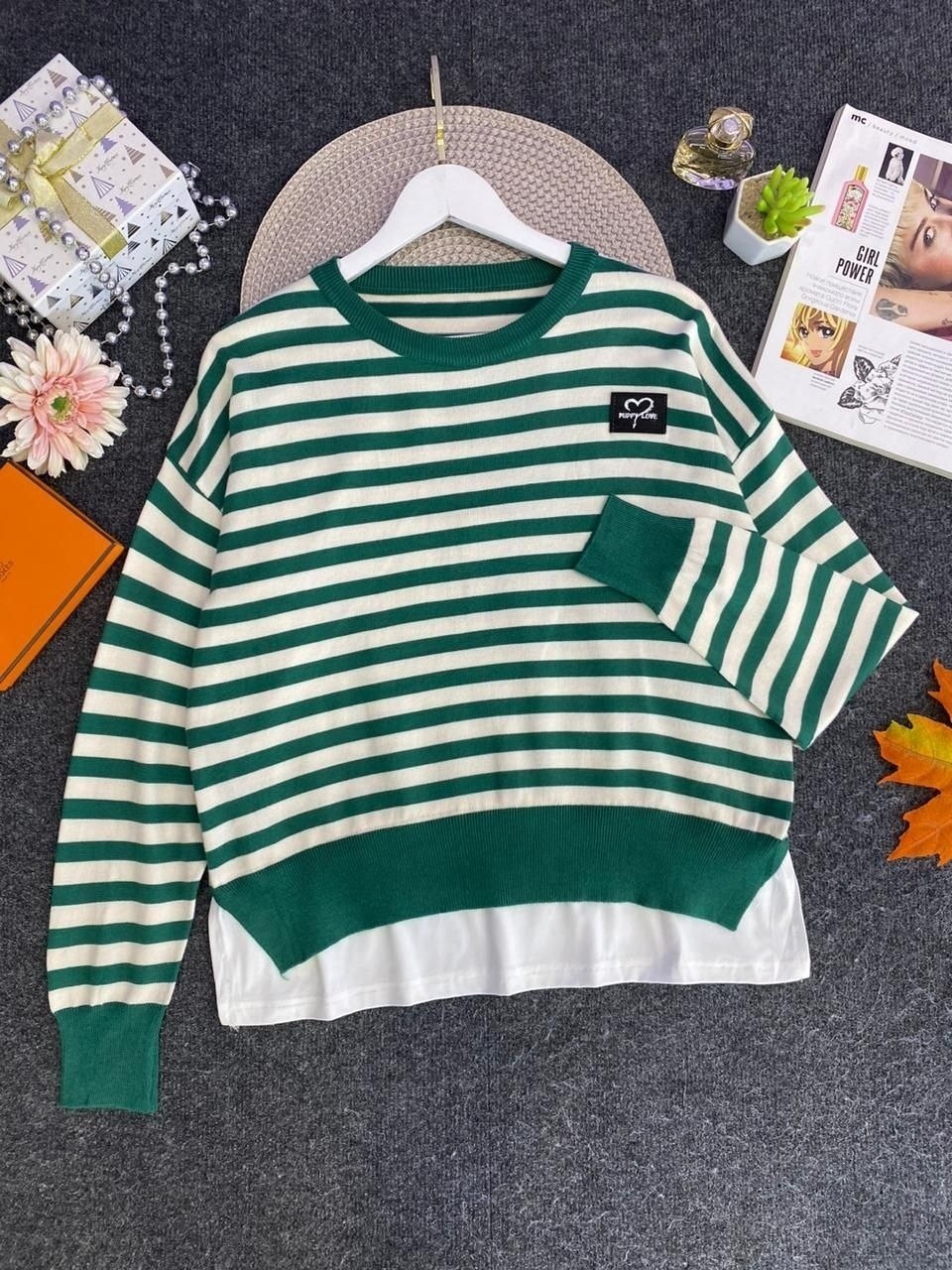 трикотажный джемпер в полоску,кофта женская,джемпер в полоску,кофта свитер женский,стильный джемпер