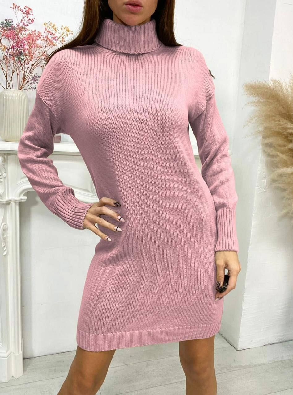 женское тёплое вязаное платье,платье вязаное,вязаное платье свитер,платье туника вязаное теплое,платье теплое вязаное с воротником