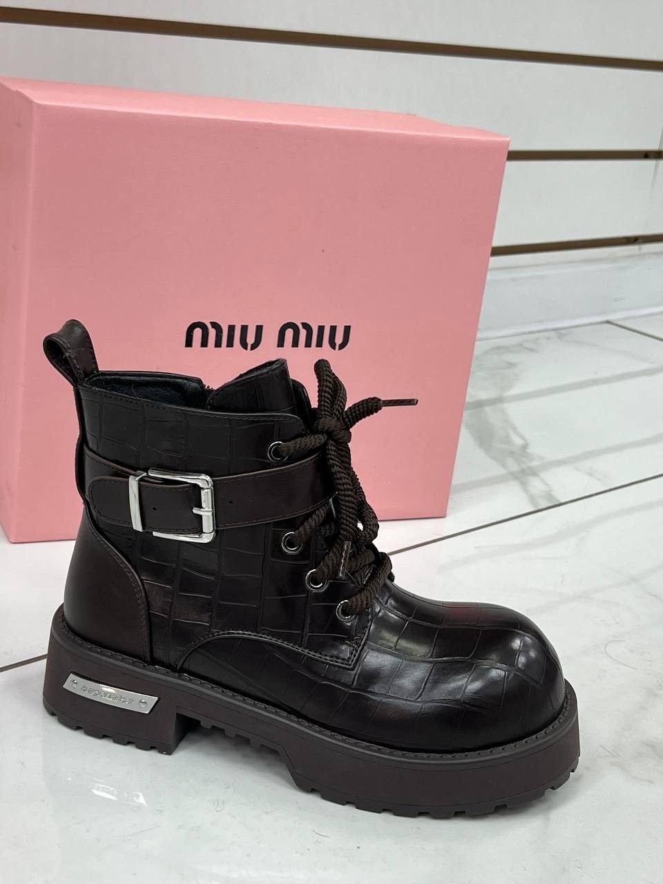 ,ботинки miu miu,ботинки,ботинки миу миу женские зимние, женская