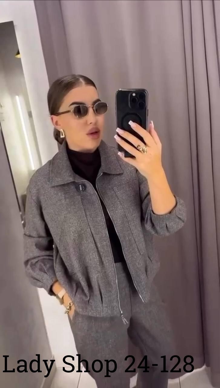 костюм двойка кашемир,женский костюм с брюками 52377 (серый),костюм брючный,женские костюмы,костюм женский 52377 серый